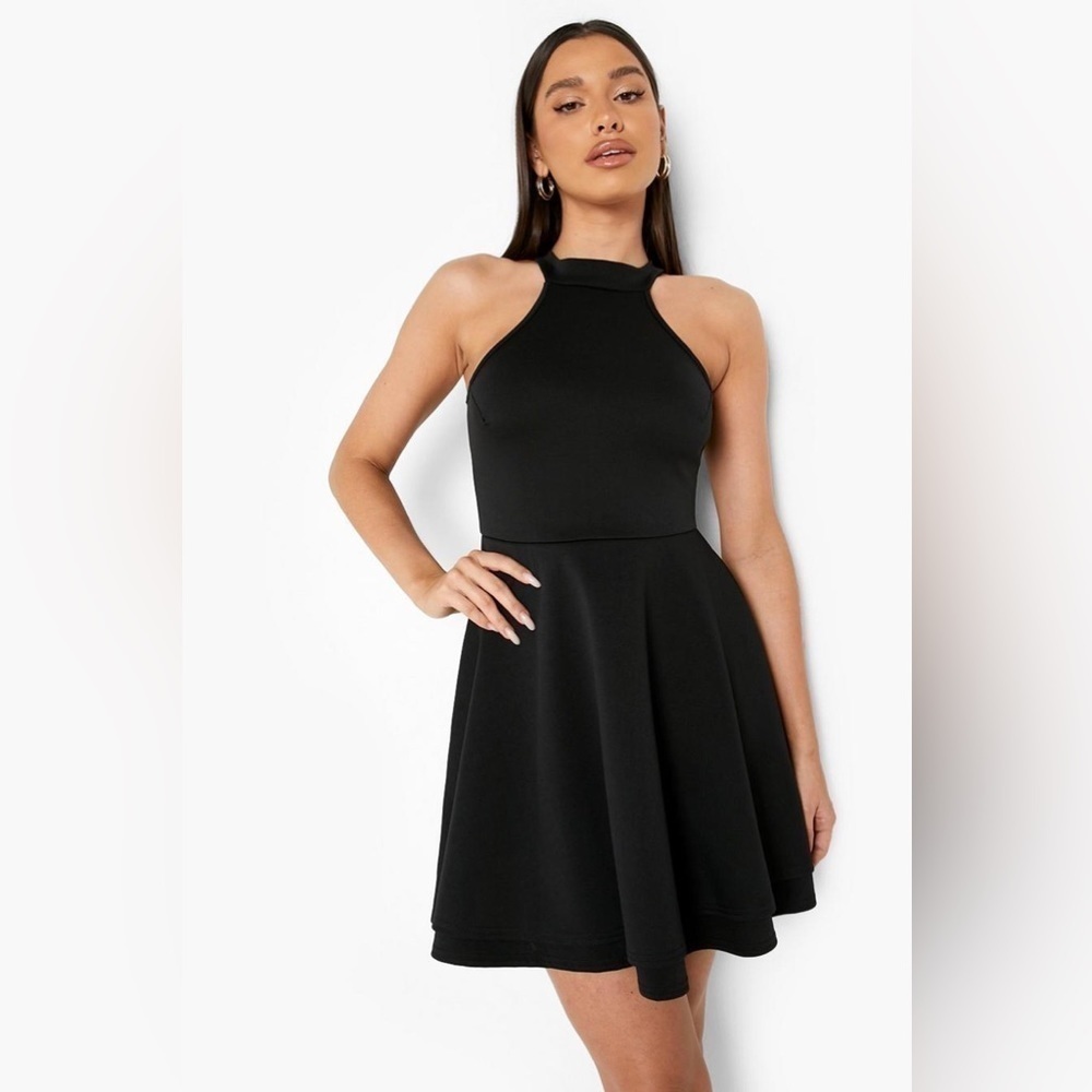Speechless Mini Black Dress with Bow